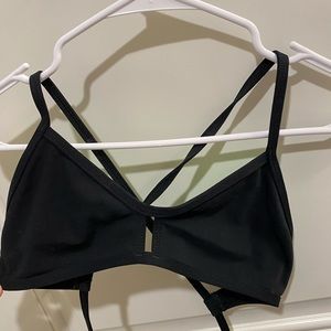 Jolyn Black Vent Top